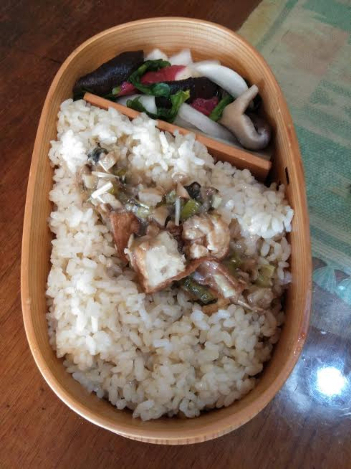 麻婆豆腐とカブ大根サラダ